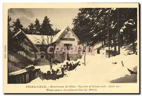 Cartes postales Peira Cava Environs de Nice Sports d&#39Hiver Restaurant national