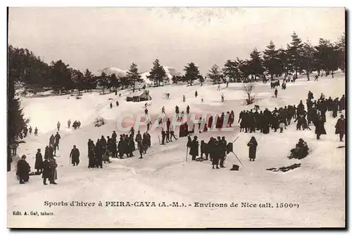 Cartes postales Sports d&#39Hiver a Peira Cava Environs de Nice Ski sports d&#39hiver