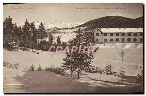 Cartes postales Peira Cava Mess des Officiers Militaria