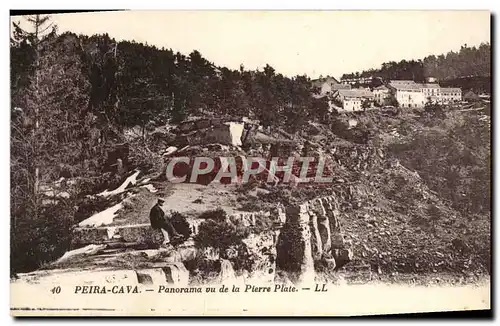 Ansichtskarte AK Peira Cava Panorama vue de la Pierre Plate