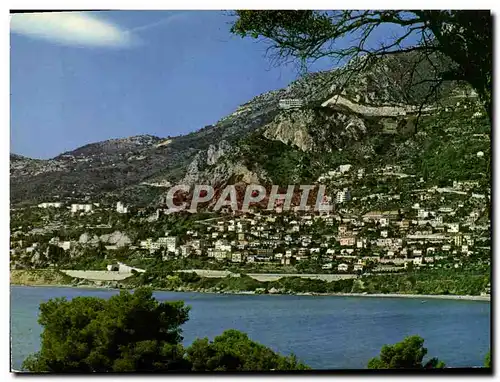 Moderne Karte Roquebrune Cap Martin Vue generale et l&#39hotel Restaurant Vistaero