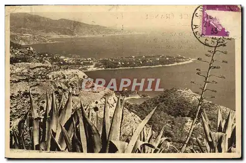 Cartes postales Le Cap Martin vu du Rond Point de la Turbie