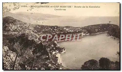 Ansichtskarte AK Roquebrune Cap Martin Route de la Corniche