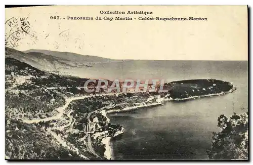 Ansichtskarte AK Cap Martin Panorama Cabbe Roquebrune Menton