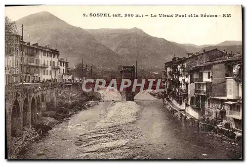 Cartes postales Sospel Le vieux pont et la Bevera