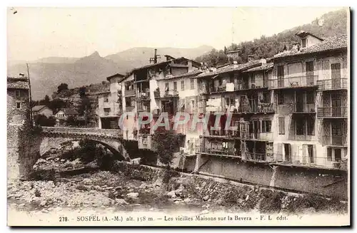 Cartes postales Sospel Les Vieilles Maisons Sur la Bevera