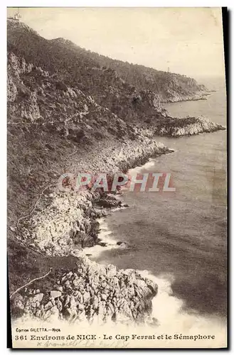 Ansichtskarte AK Environs de Nice Le Cap Ferrat et le Semaphore