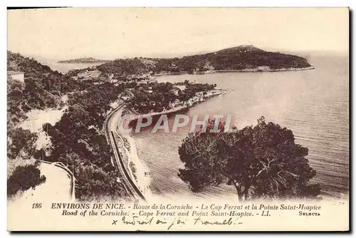 Cartes postales St Jean Cap Ferrat Route de la Corniche Le Saint Hospice