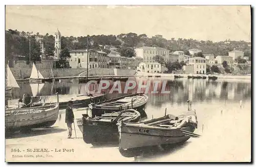 Cartes postales St Jean Cap Ferrat Le port Bateau