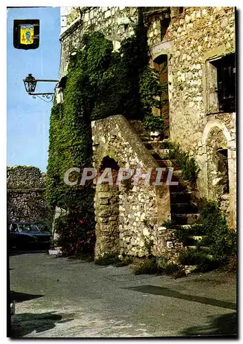 Moderne Karte Saint Paul Cote d&#39Azur French Riviera Un coin typique du vieux village