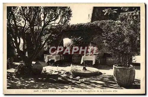 Ansichtskarte AK Saint Paul Jardin Provencal de L&#39Hostellerie de la Colombe d&#39or