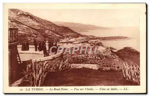 Cartes postales La Turbie Le Rond Point Vue Sur L'Italie