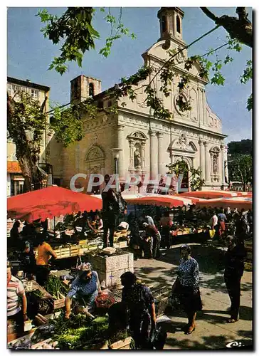 Moderne Karte Vallauris L&#39eglise et la place de l&#39homme au mouton