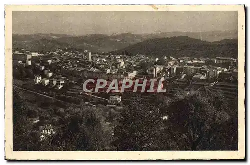 Cartes postales Vence Vue generale et la mer