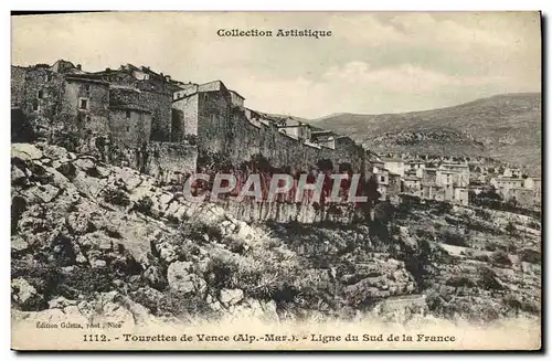 Ansichtskarte AK Tourettes de Vence Ligne Du Sud De la France