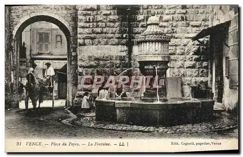 Cartes postales Vence Place du Peyen La Fontaine