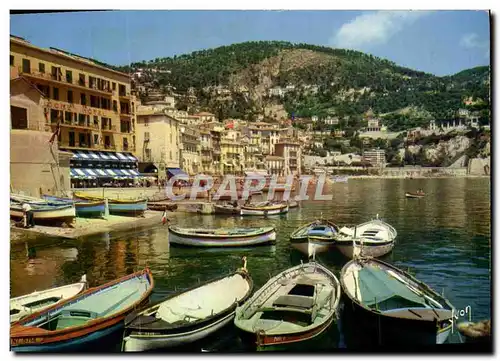 Moderne Karte Villefranche Sur Mer Le port Bateaux