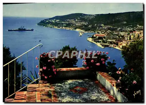 Moderne Karte Villefranche Sur Mer La Rade Bateau