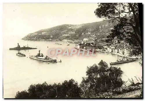 Ansichtskarte AK Villefranche Sur Mer La Ville et la Rade Bateaux