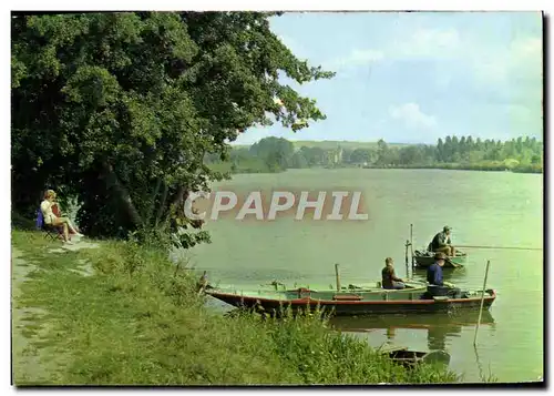 Cartes postales moderne Les Bords De L&#39Yonne Pecheurs Peche