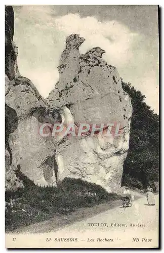 Ansichtskarte AK Le Saussois Les Rochers