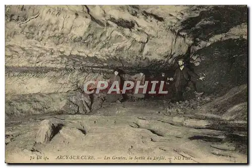 Cartes postales D&#39Arcy Sur Cure Les Grottes la Sortie du Defile