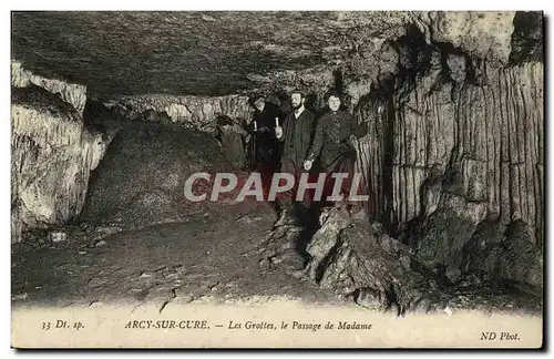 Cartes postales D&#39Arcy Sur Cure Les Grottes le Passage de Madame