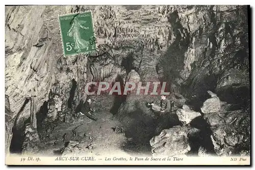 Cartes postales Arcy Sur Cure Les Grottes le Patn de Sucre et la Tiare