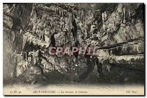 Cartes postales Arcy Sur Cure Les Grottes le Calvaire