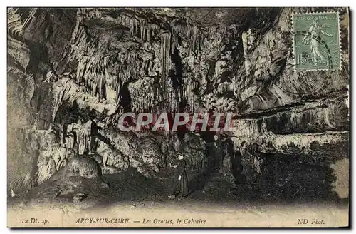 Cartes postales Arcy Sur Cure Les Grottes le Calvaire