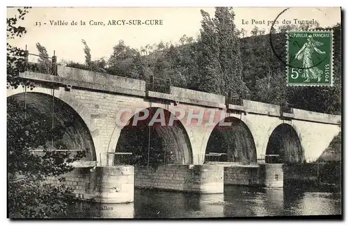 Ansichtskarte AK Arcy Sur Cury Vallee de la Cure Le pont pres des tunnels