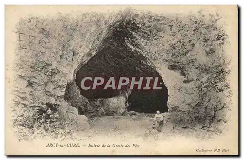 Cartes postales Arcy Sur Cury entree de la Grotte Des Fees