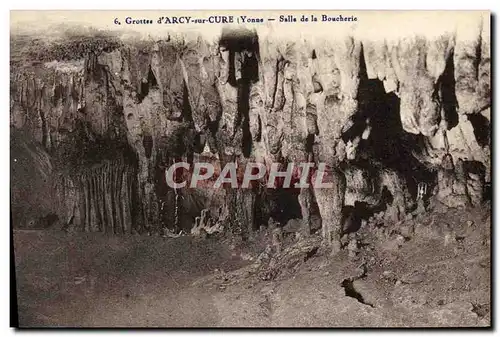 Cartes postales Arcy Sur Cury Grottes Salle de la boucherie