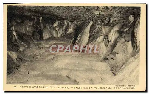 Cartes postales Arcy Sur Cury Grottes salle Des Fantomes Salle de la cascade