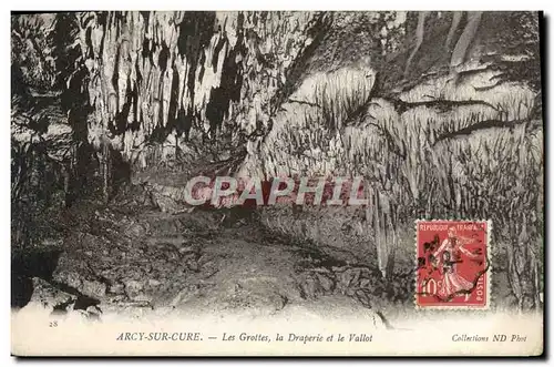 Ansichtskarte AK Arcy Sur Cury Les Grottes La Draperie Et la Vallot