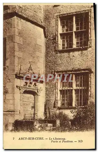 Cartes postales Arcy Sur Cury Le Chatenay Porte et fenetres