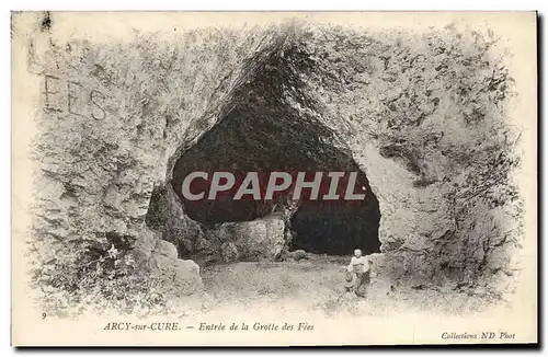 Cartes postales Arcy Sur Cury Entree de la Grotte des Fees