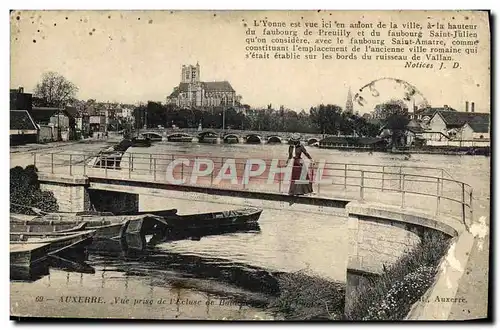 Cartes postales Auxerre Vue Prise de L&#39Ecluse