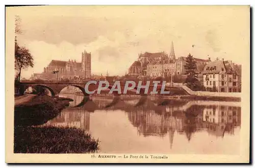 Ansichtskarte AK Auxerre Le Pont de la Tournelle