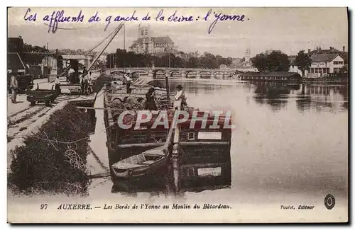 Ansichtskarte AK Auxerre Les Bords de L&#39Yonne Au Moulin de Batardeau