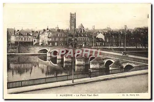 Cartes postales Auxerre Le Pont Paul Bert