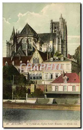 Cartes postales Auxerre La Cathedrale Eglise Saint Etienne L&#39Abside