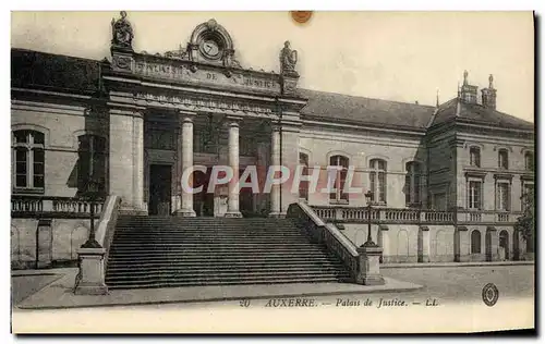 Ansichtskarte AK Auxerre Palais de Justice