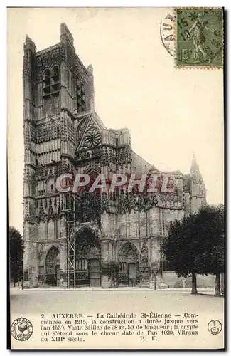 Cartes postales Auxerre La Cathedrale St Etienne