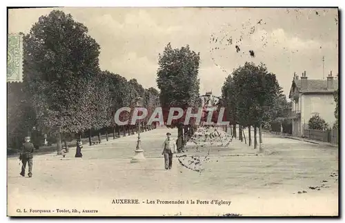 Ansichtskarte AK Auxerre Les Promenades a La Porte d&#39Egleny