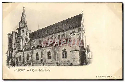 Ansichtskarte AK Auxerre L&#39Eglise Saint Eusebe