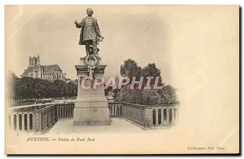 Cartes postales Auxerre Statue De Paul Bert