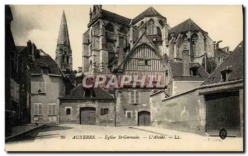 Cartes postales Auxerre Eglise St Germain L&#39Abside