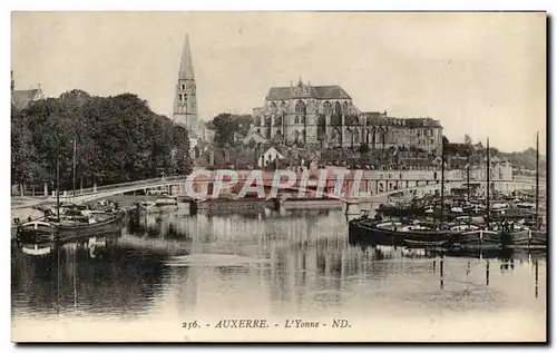 Cartes postales Auxerre L&#39Yonne Bateaux Peniches