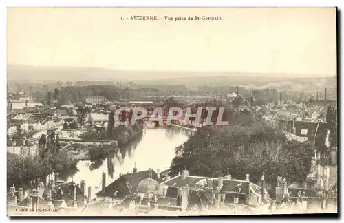 Cartes postales Auxerre Vue Prise de Saint Germain